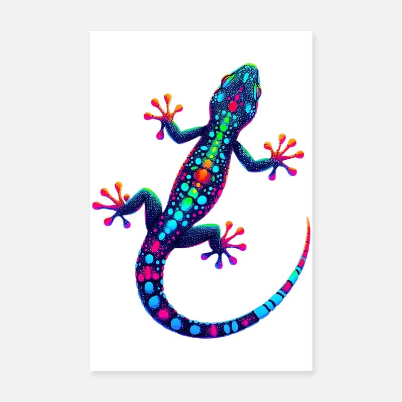 Gecko Poster 20x30 cm