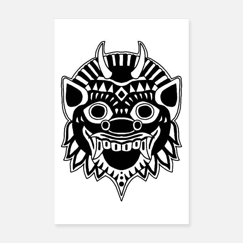 Drache oder Dämon? Poster 20x30 cm