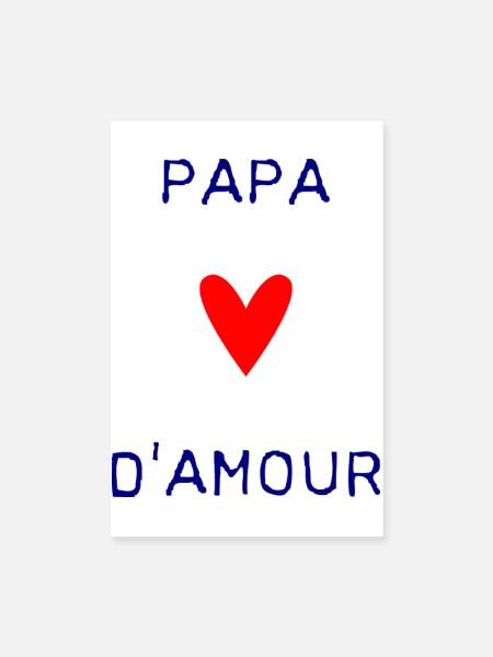 HAPPY FATHER'S DAY. DAD. FATHER'S DAY. FATHER - Poster 8" x 12" (20x30 cm) - white - Front