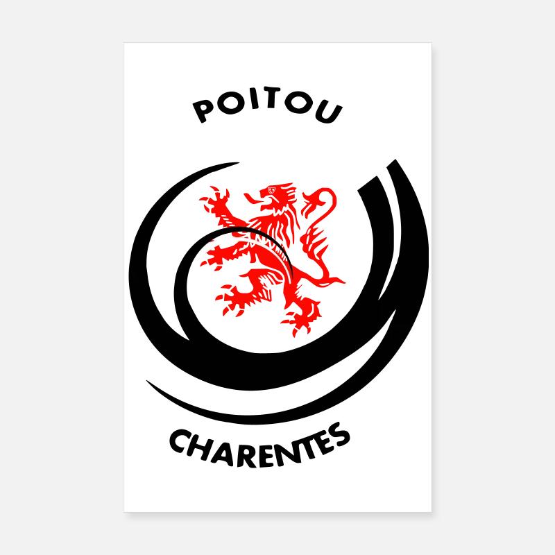 Emblème Poitou Charentes Poster 20 x 30 cm