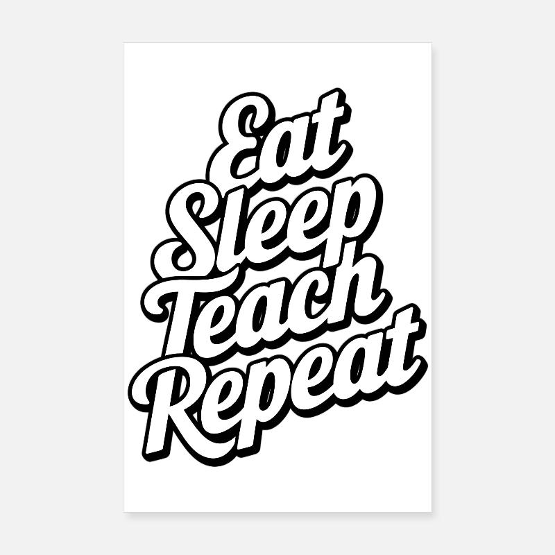 Conception de typographie de style de vie motivant Poster 20 x 30 cm