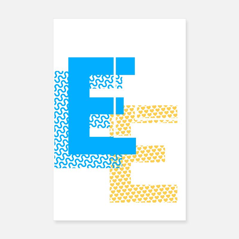 E Design Poster 20x30 cm