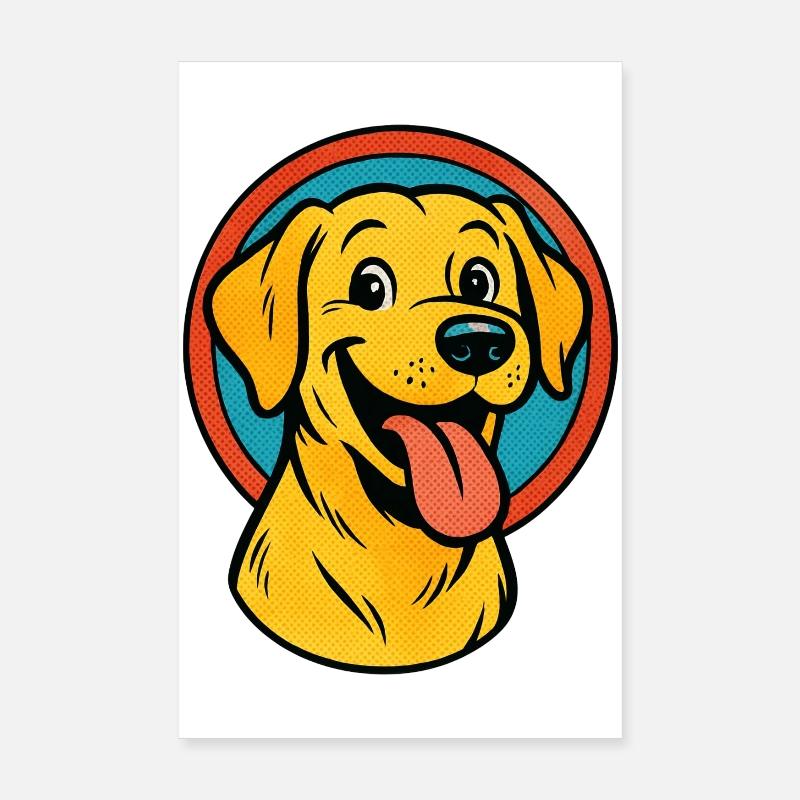 Labrador Retriever Pop Art Poster 20 x 30 cm