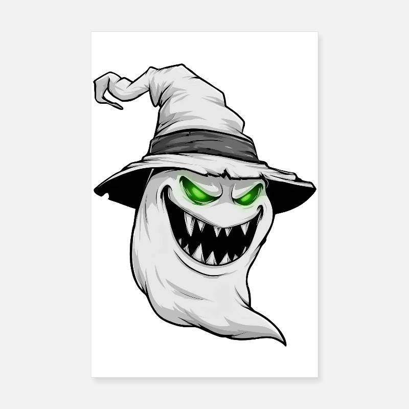 fantôme, spectre, apparition à Halloween Poster 20 x 30 cm