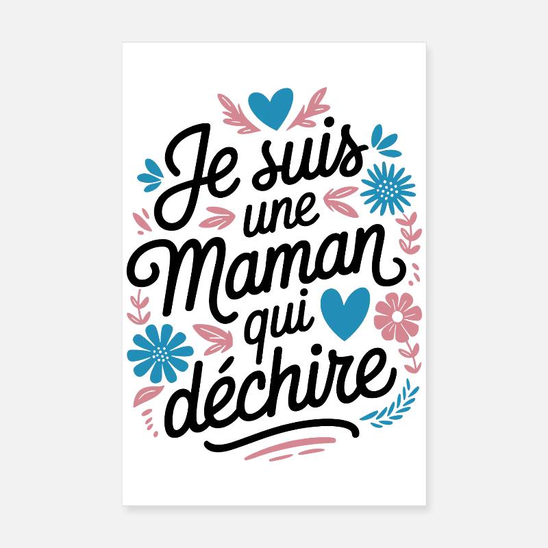 Ich bin eine Killer-Mutter - Poster 20x30 cm - Weiß