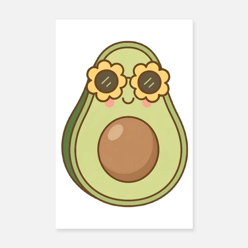 Avocado Poster 8" x 12" (20x30 cm)