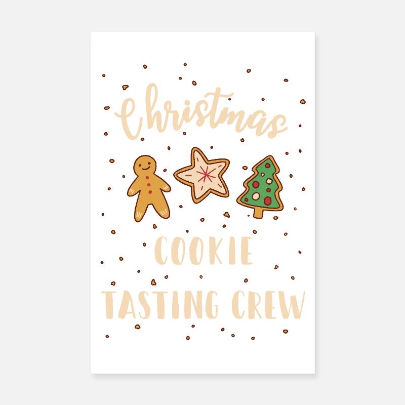 Christmas Cookie Tasting Crew Poster 20x30 cm