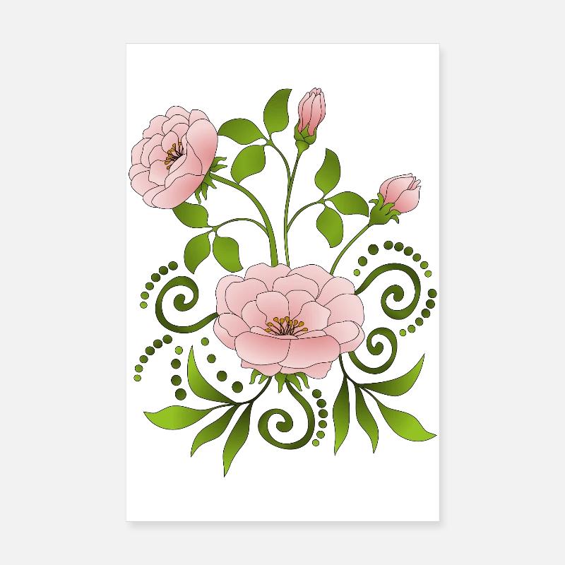 Blumen Poster 20x30 cm