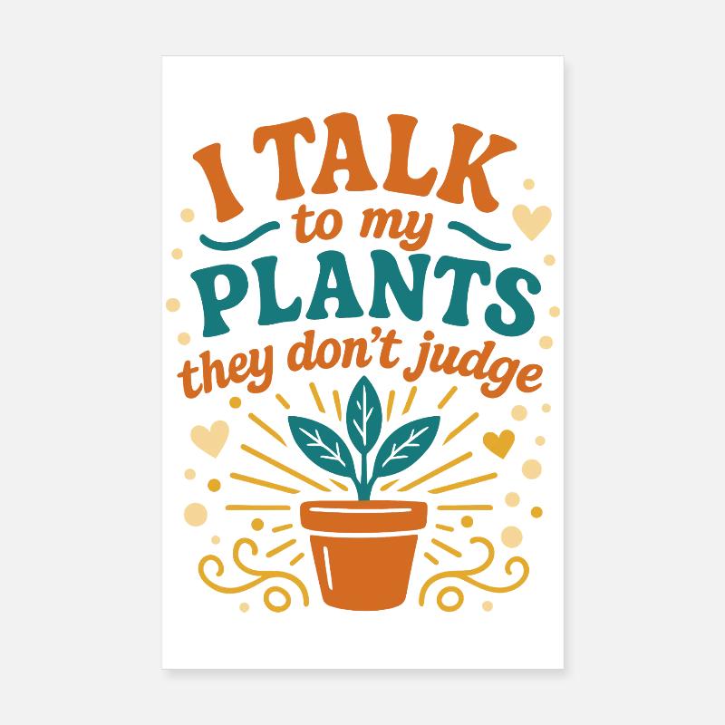 Pflanzenflüsterer Poster 20x30 cm