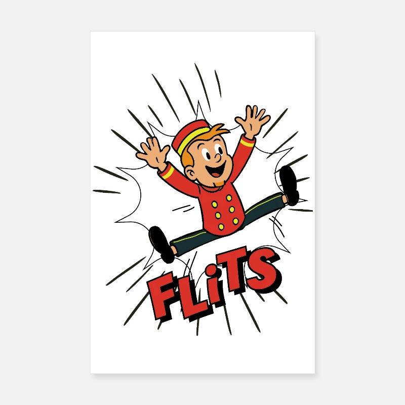 Franky in einem Blitz Poster 20x30 cm