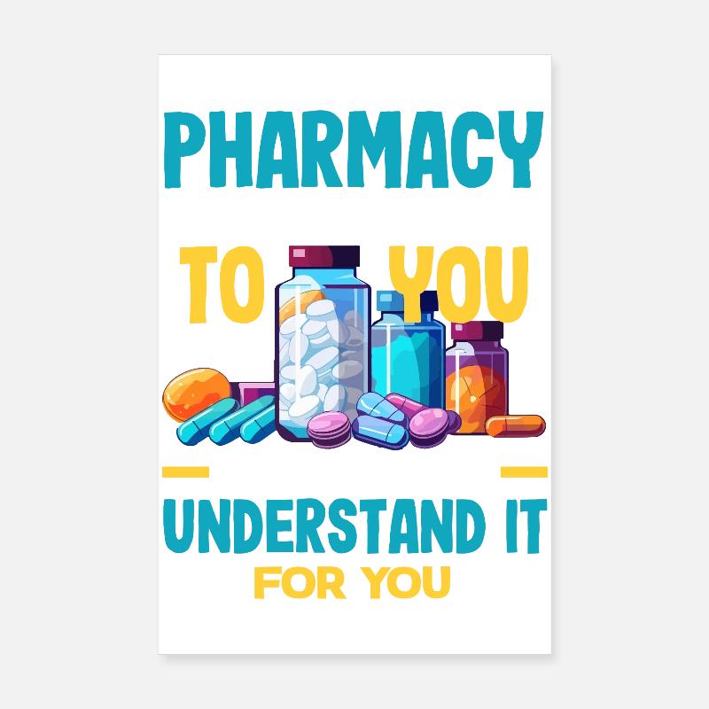 Pharmacist Pharmaceutical Technical Poster 8" x 12" (20x30 cm)