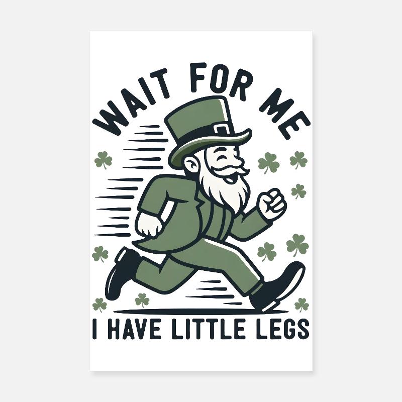 Leprechaun on the Run Poster 8" x 12" (20x30 cm)