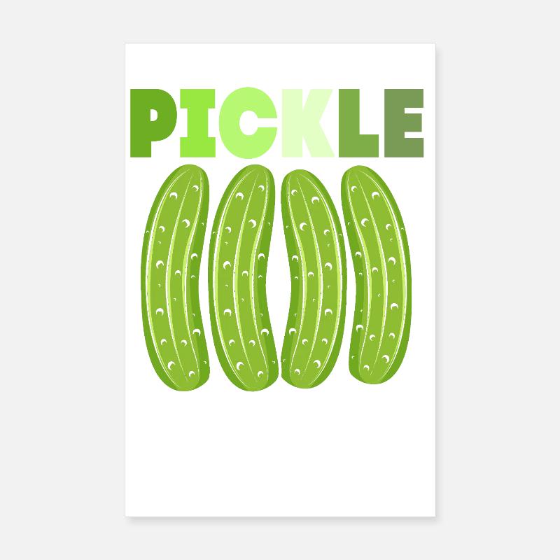 Cornichon concombre Poster 20 x 30 cm