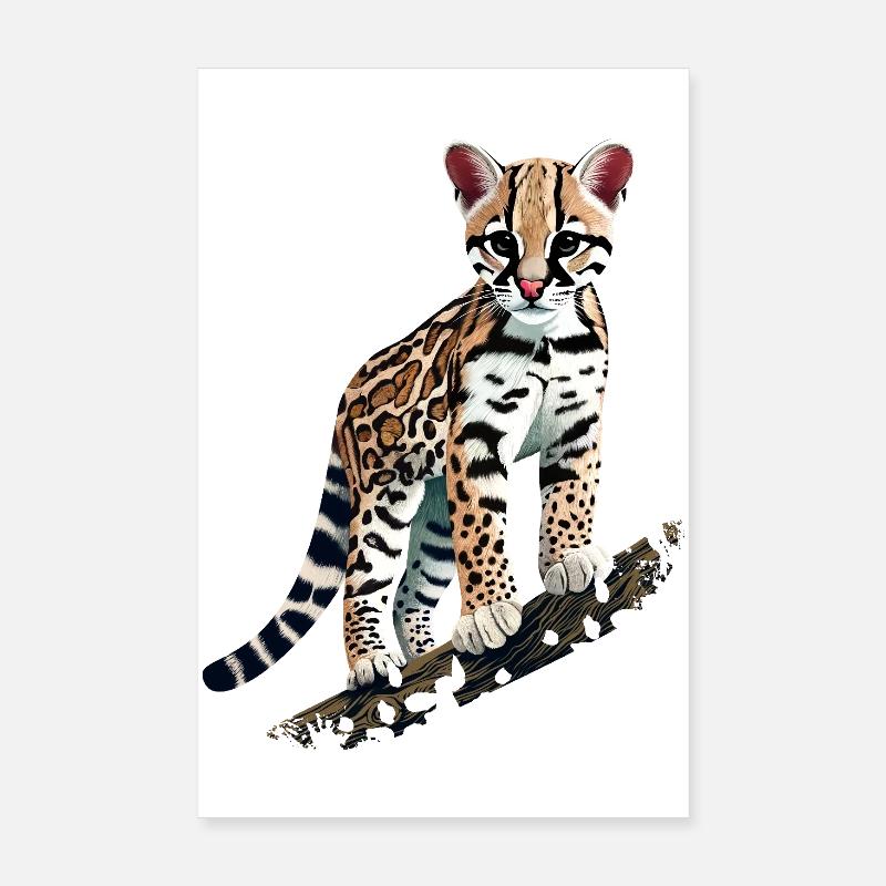 Ocelot Poster 20 x 30 cm