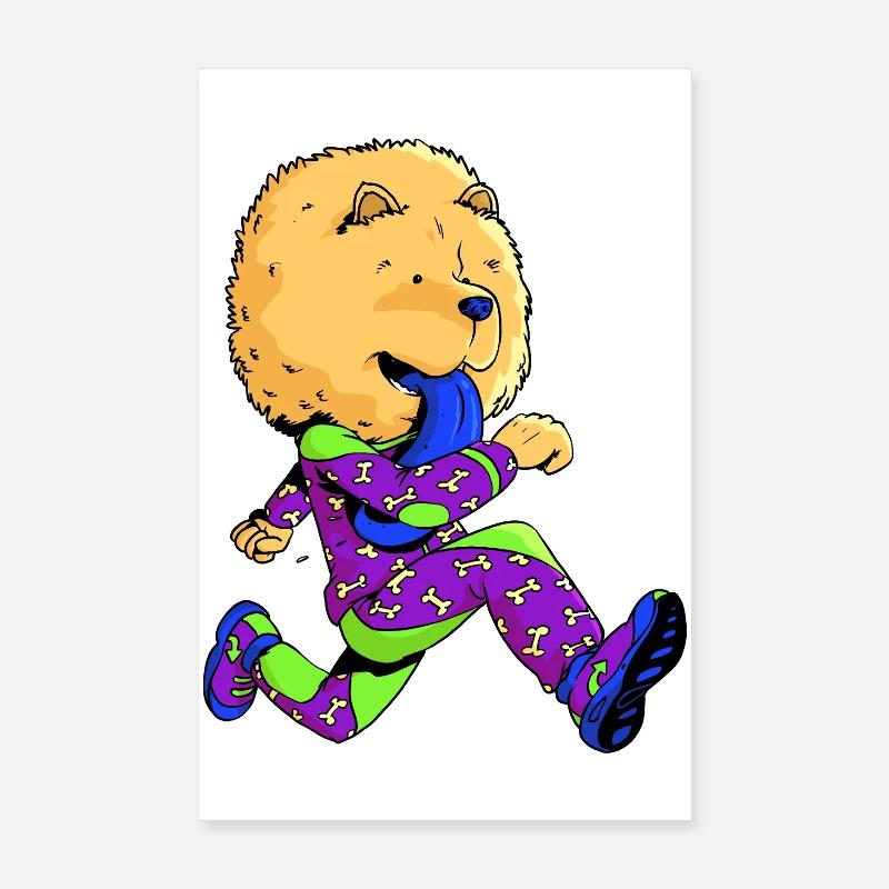 Chow-Chow-Runner Poster 20x30 cm