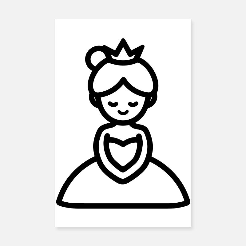 princess Poster 8" x 12" (20x30 cm)