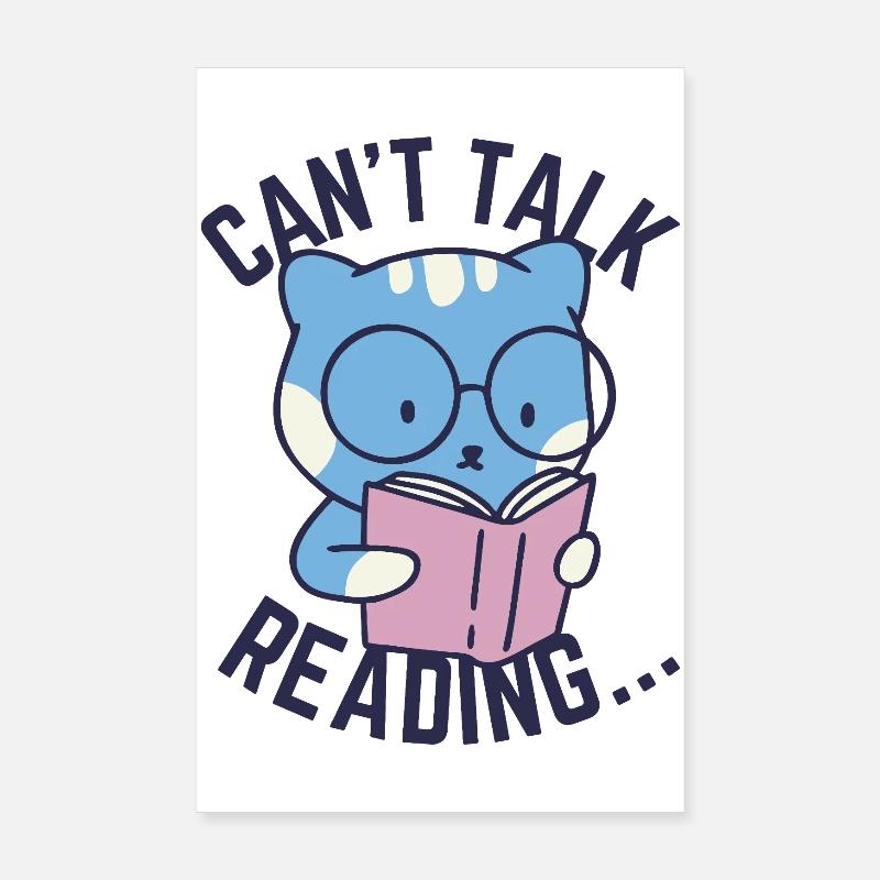 Can't Talk, Reading... Poster 8" x 12" (20x30 cm)
