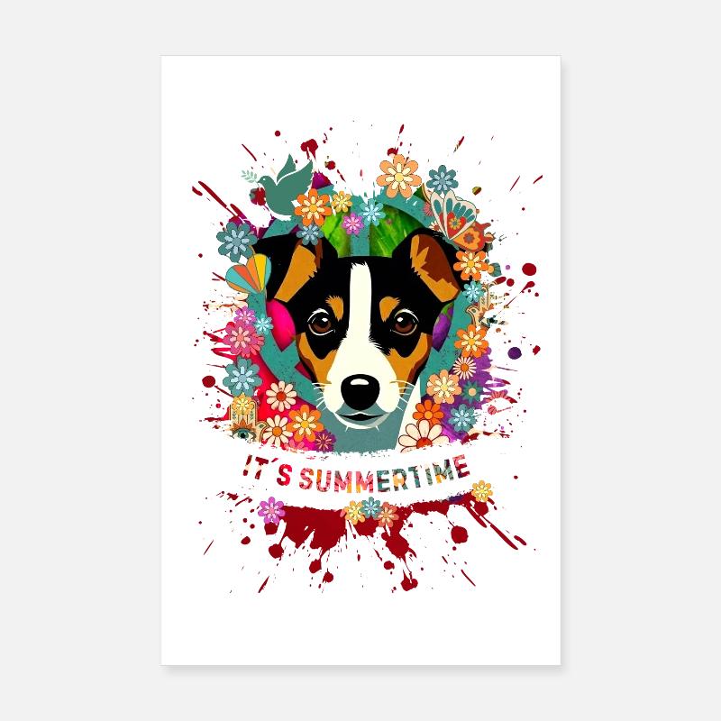 Pop Vintage Hippie Poster 20x30 cm