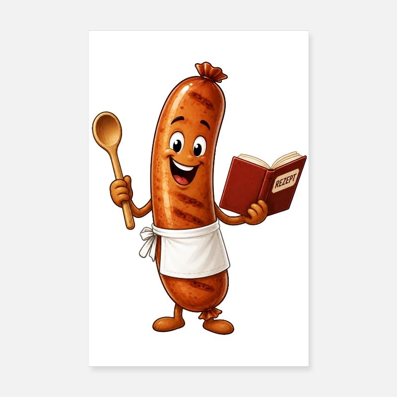 Bratwurst Poster 20x30 cm