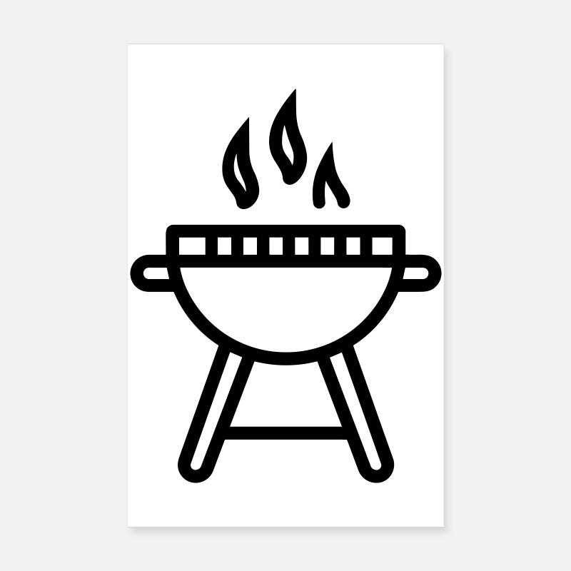 Barbecue Poster 8" x 12" (20x30 cm)