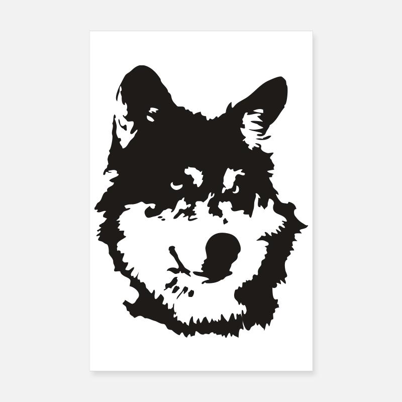 Hund/Wolf Poster 20x30 cm