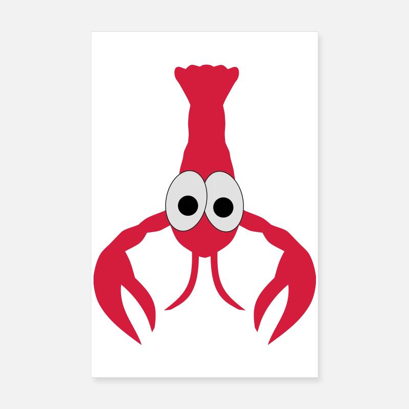 Lobster Poster 8" x 12" (20x30 cm)