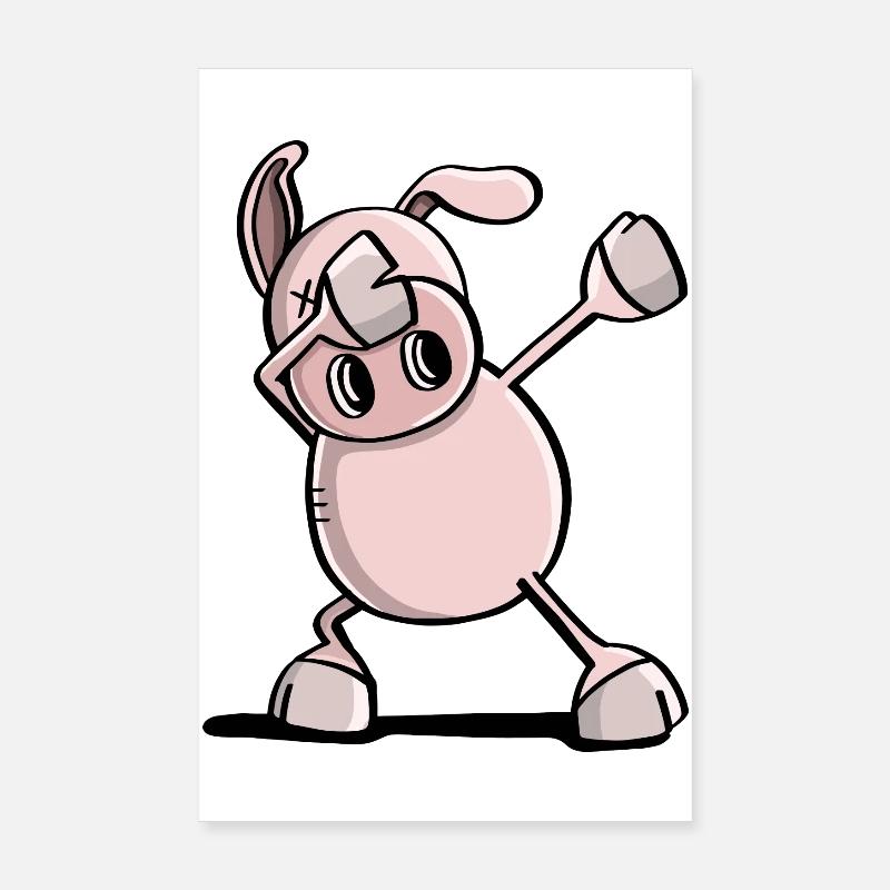 Cool Dab Dance Pig - Dabbing Animals Poster 8" x 12" (20x30 cm)