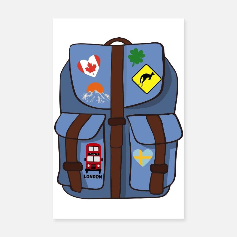 Rucksack Poster 20x30 cm
