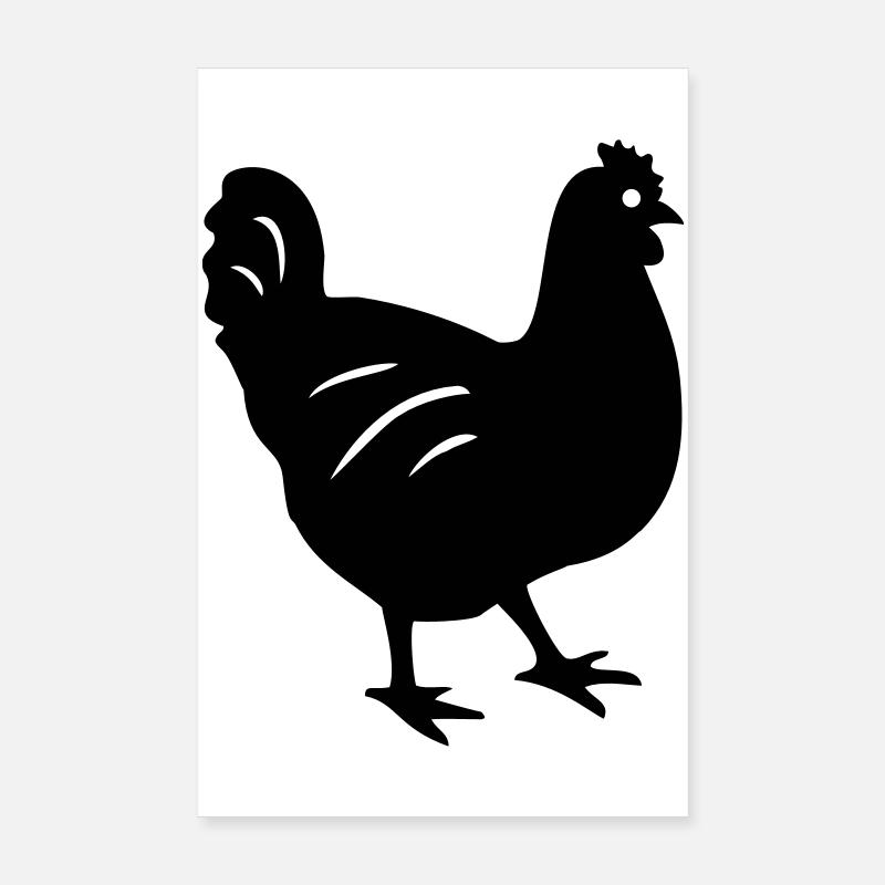 chicken Poster 8" x 12" (20x30 cm)