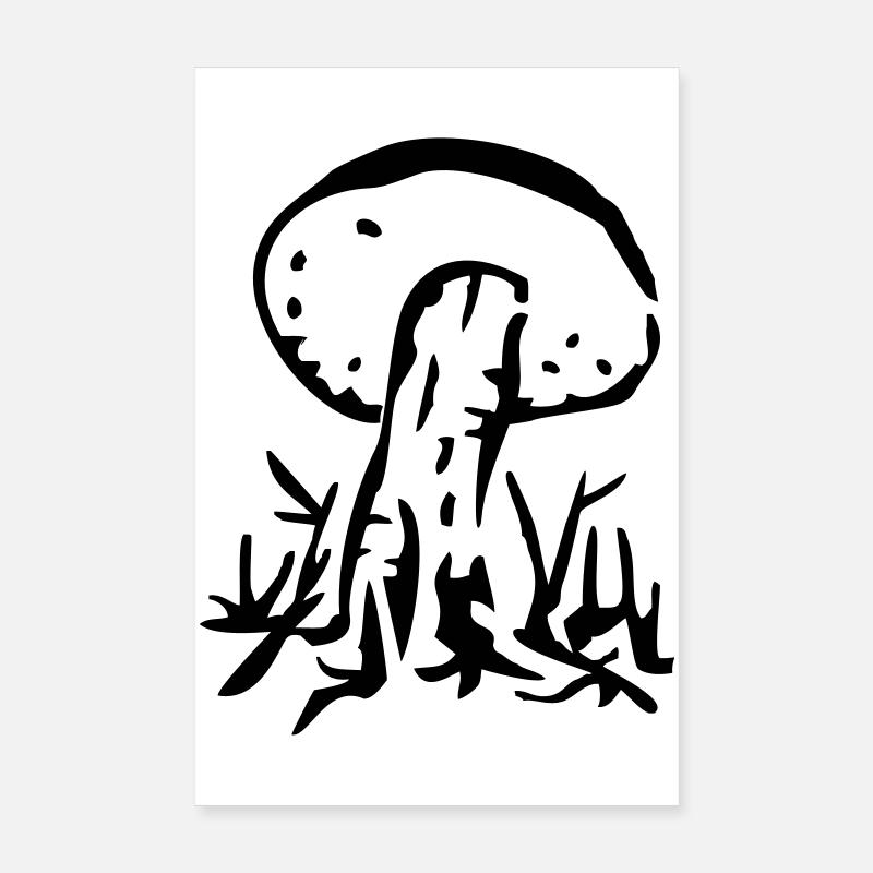 mushroom Poster 8" x 12" (20x30 cm)