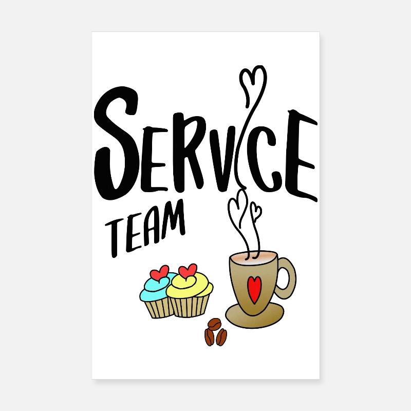 Service Team Poster 8" x 12" (20x30 cm)