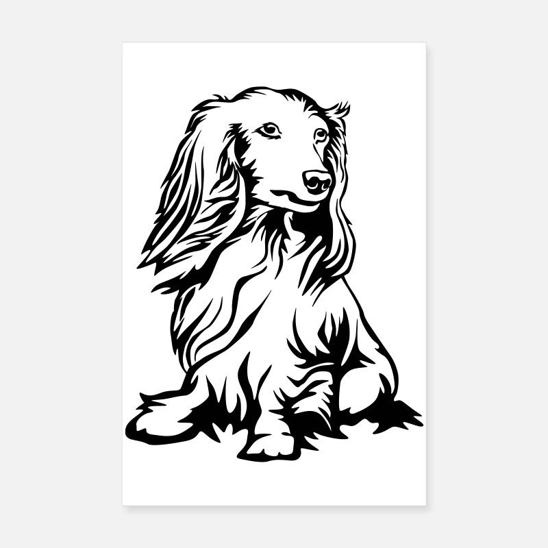 teckel Poster 20 x 30 cm