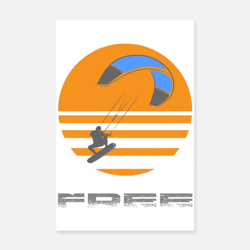kitesurf Poster 20x30 cm