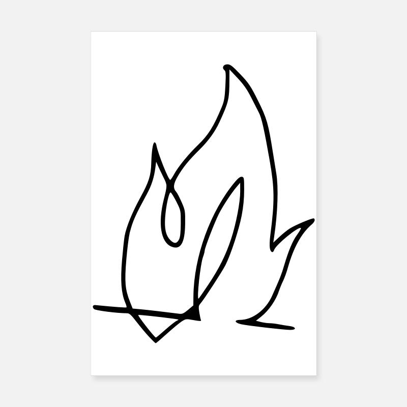 Flame, fire !!! Poster 8" x 12" (20x30 cm)