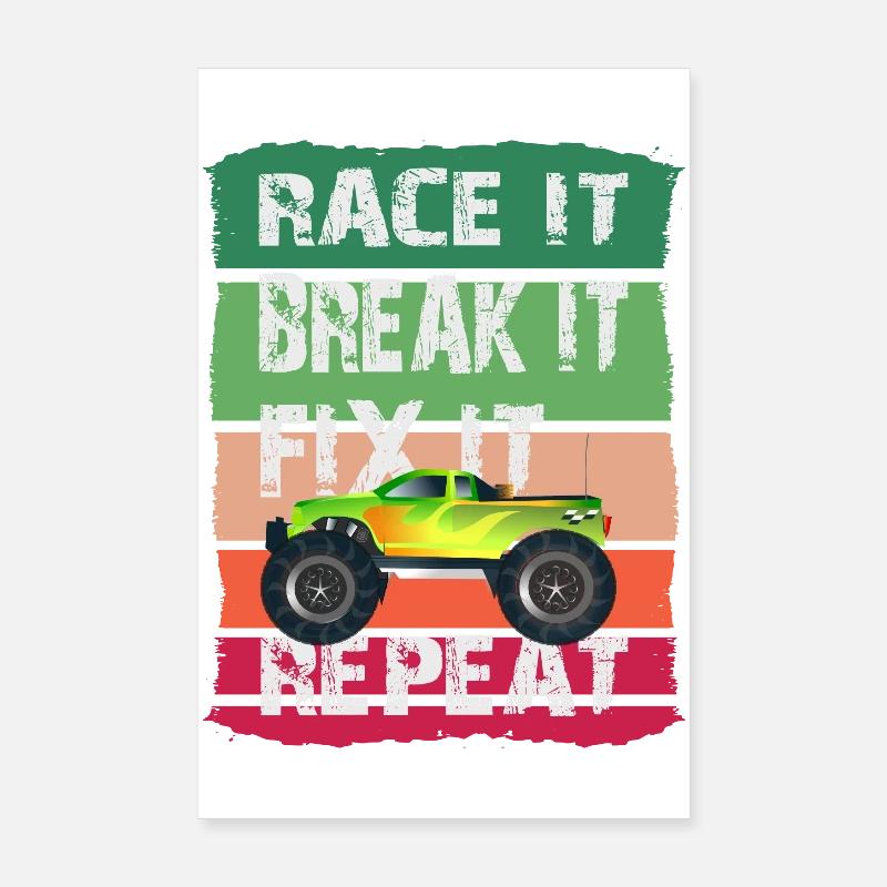 RC Model Car Poster 8" x 12" (20x30 cm)