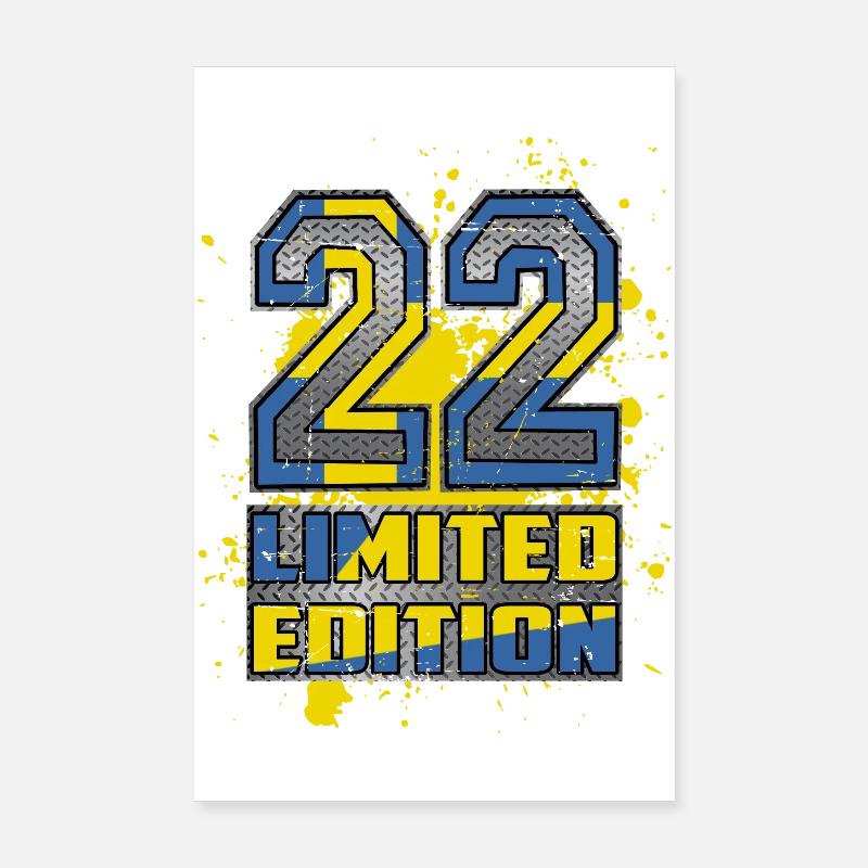 Suède Édition Limitée 22 Poster 20 x 30 cm