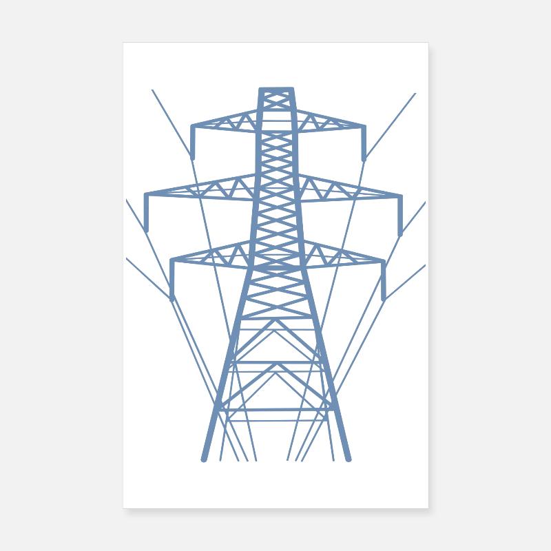 pole silhouette Poster 8" x 12" (20x30 cm)