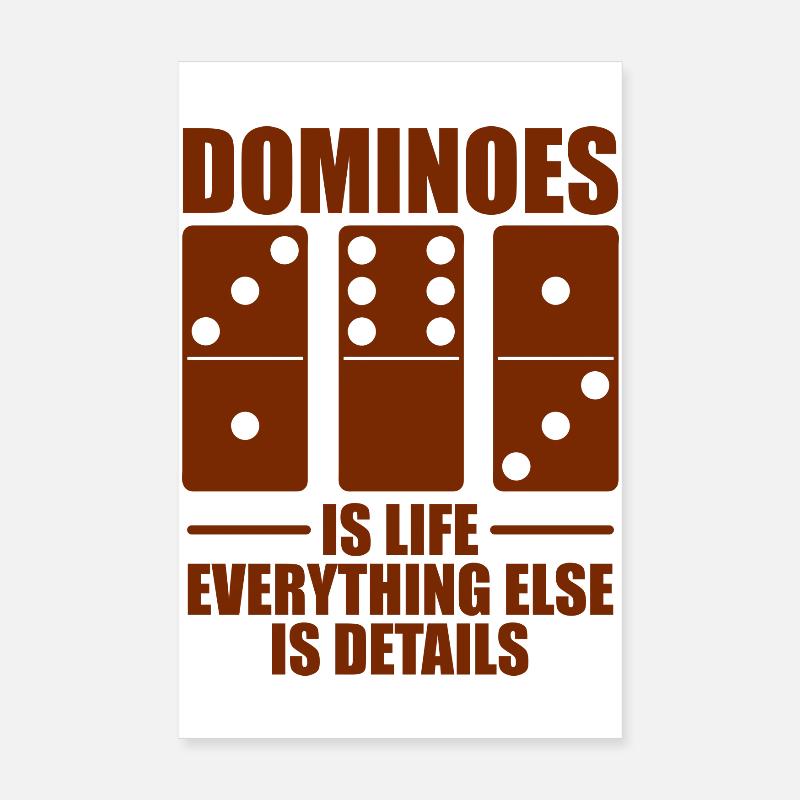 Domino Design Poster 20x30 cm