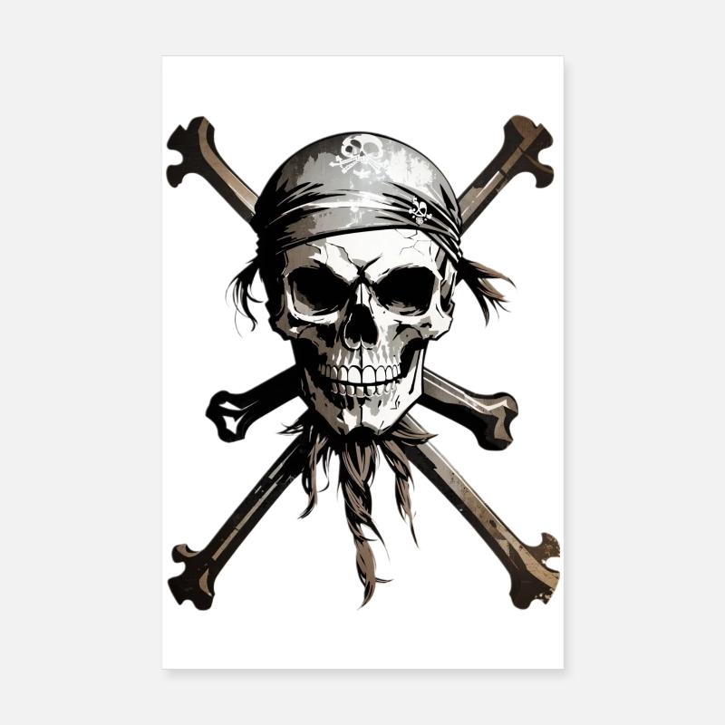 Pirate, Pirate - Poster 20 x 30 cm - blanc