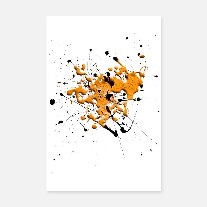 Orange.Splash - Poster 20 x 30 cm - blanc
