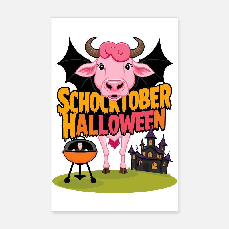Vache chauve-souris Poster 20 x 30 cm