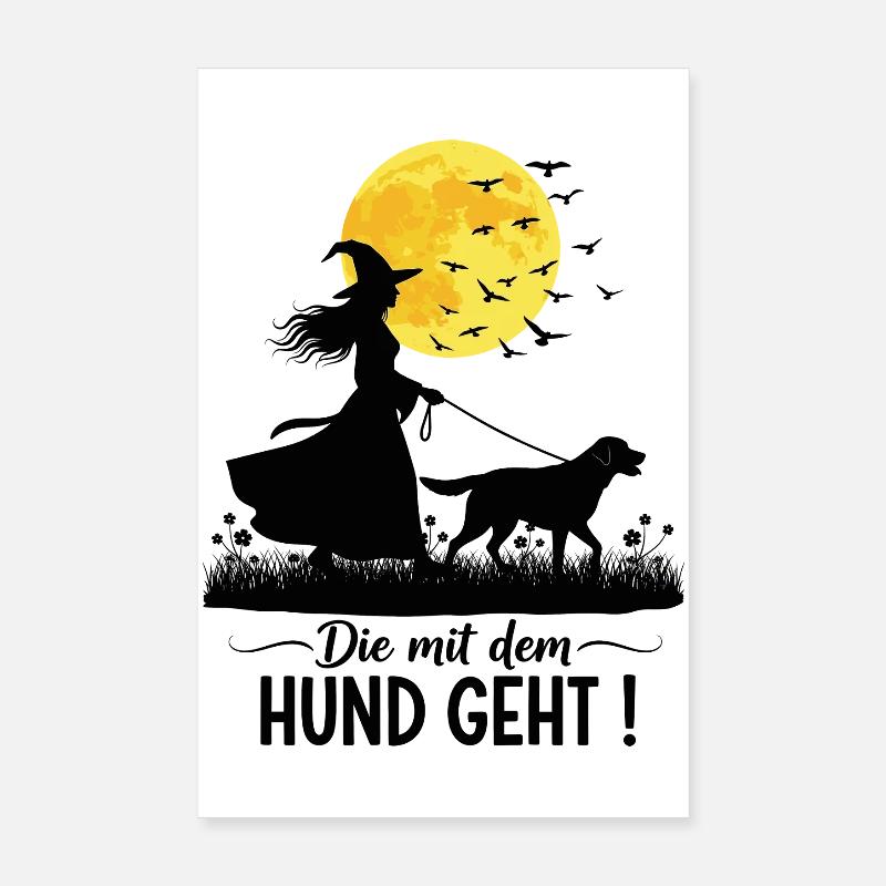 Die mit dem Labrador geht ! Poster 20x30 cm