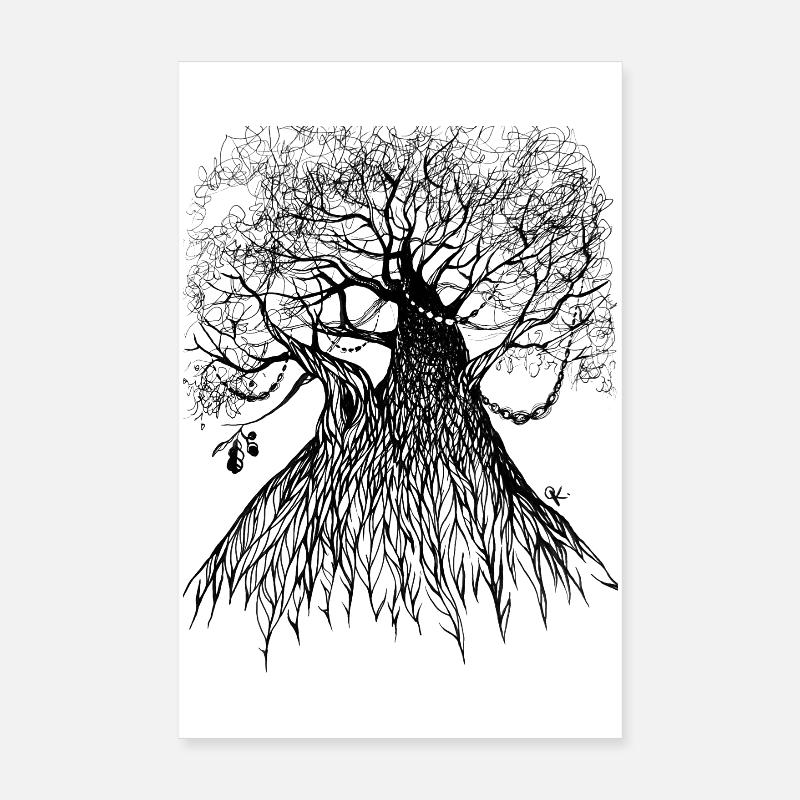 Baum Eiche Froschperspektive Poster 20x30 cm