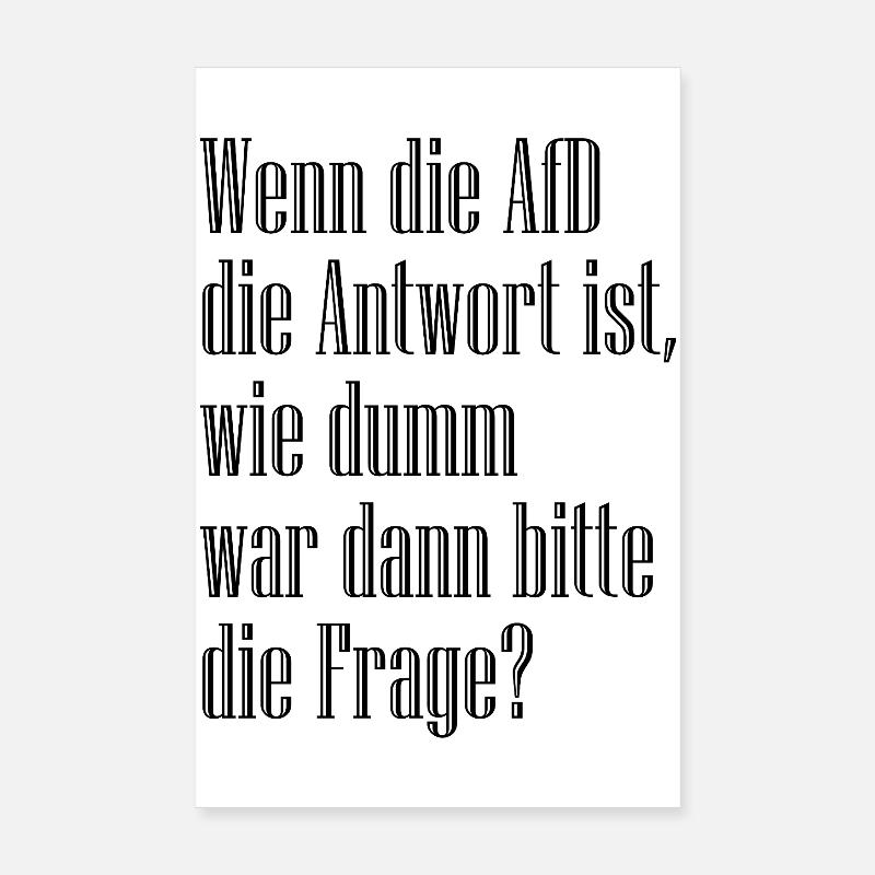Frage Poster 20x30 cm