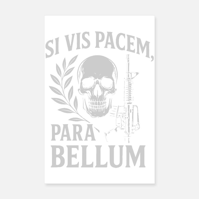 Latin quote on being prepared for war  Poster 8" x 12" (20x30 cm)