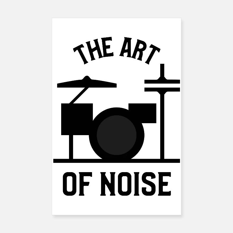 Die Kunst des Lärms – Drumkit-Design Poster 20x30 cm