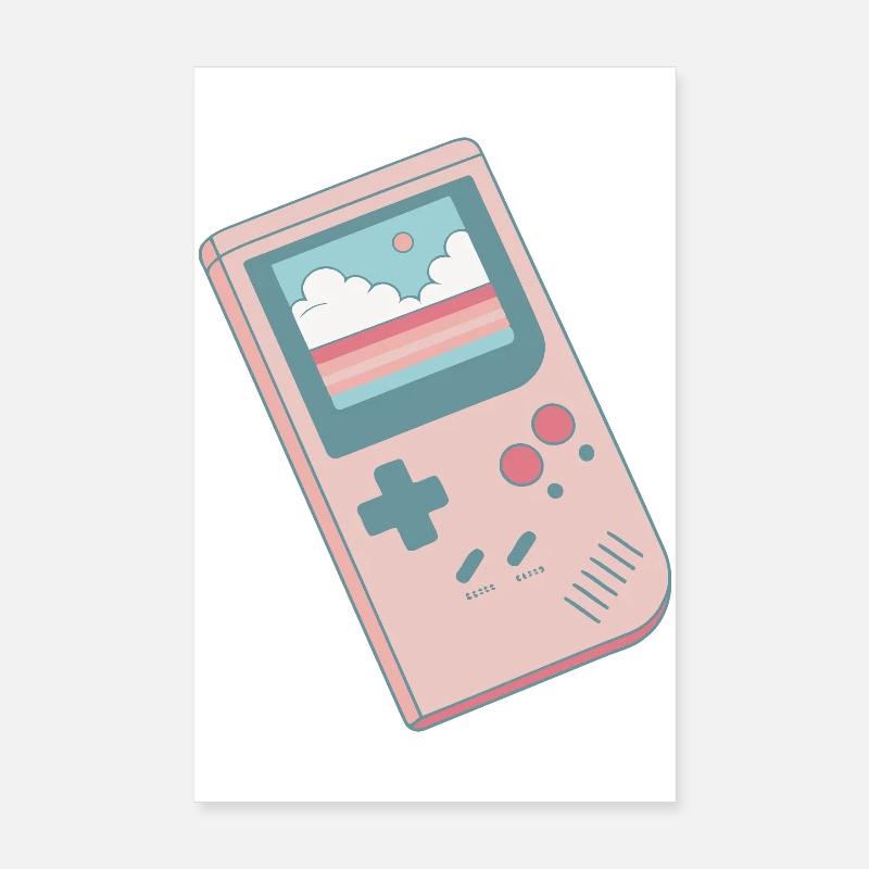 Pastel retro console table Poster 8" x 12" (20x30 cm)