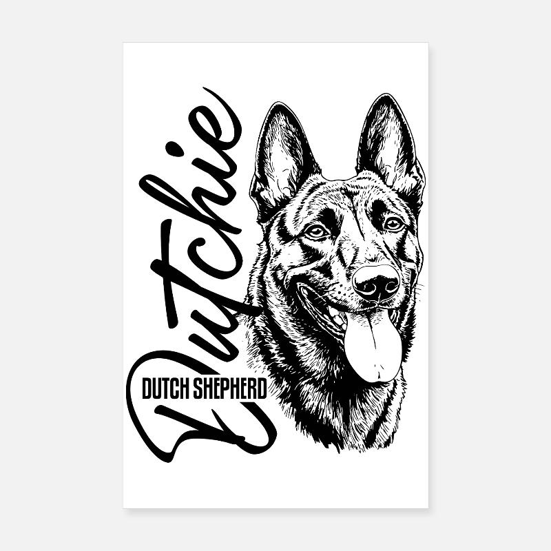 Dutchie - Holländischer Schäferhund Poster 20x30 cm
