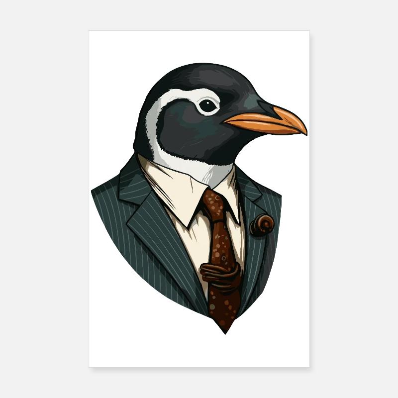 Affaires - Pingouin Poster 20 x 30 cm