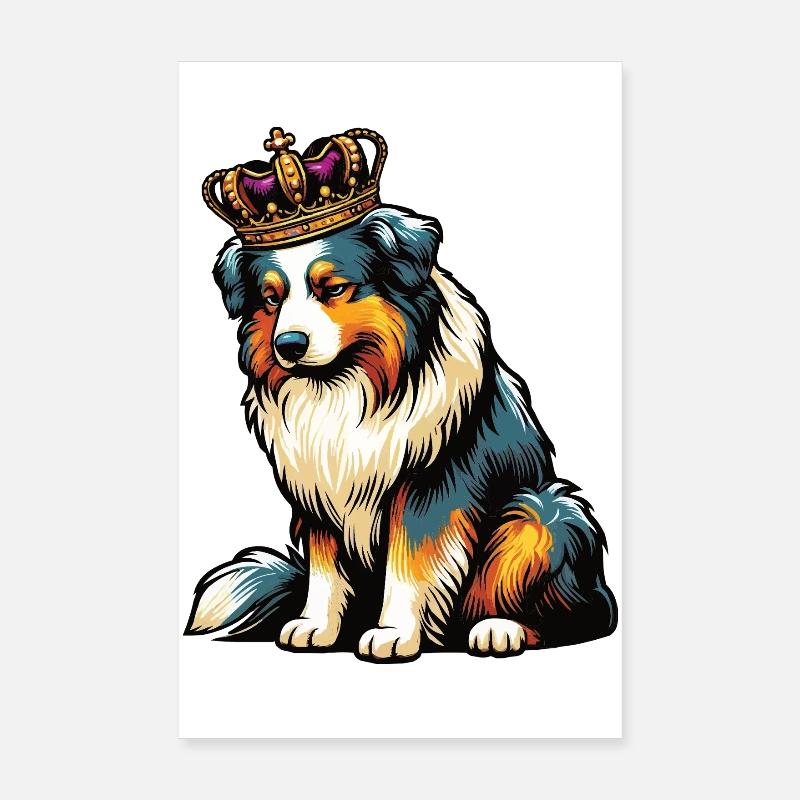 Australian Shepherd Aussie Aussiebesitzer Aussies Poster 20x30 cm